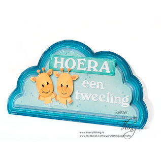 Crealies Stansset van een Giraf