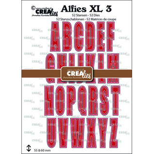 Crealies Stansset Hoofdletters met schaduw