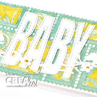 Crealies Stansset Hoofdletters met schaduw