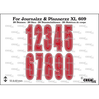 Crealies Stansset Cijfers met Schaduw