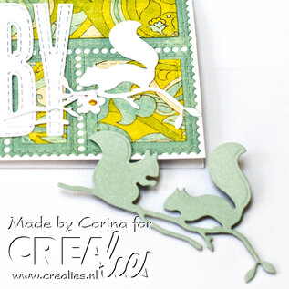 Crealies Stans met 2 Eekhoorns