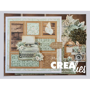 Crealies Stansset Postzegelframe vierkant