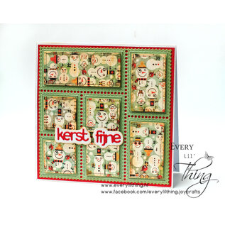 Crealies Tekst stans Fijne kerst