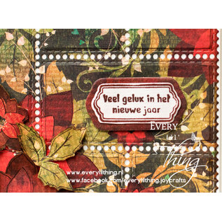 Crealies Stempel kerst/nieuwjaars teksten