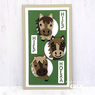 Crealies Stansset van een paard