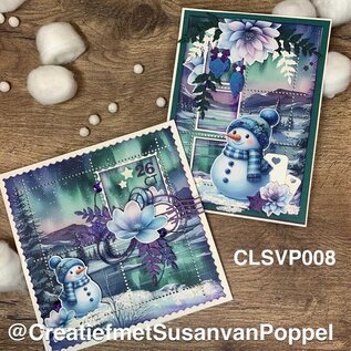 Crealies Knipvellen  Bundel 8 vellen Winter