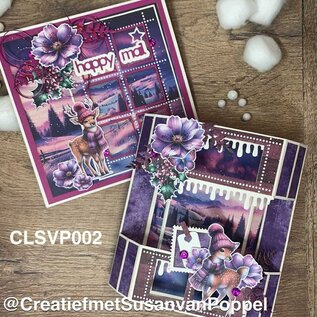 Crealies Knipvellen  Bundel 8 vellen Winter