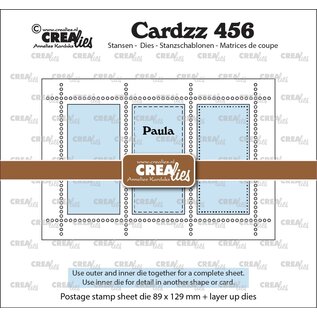 Crealies Stansset Postzegelvel met 3 rechthoeken