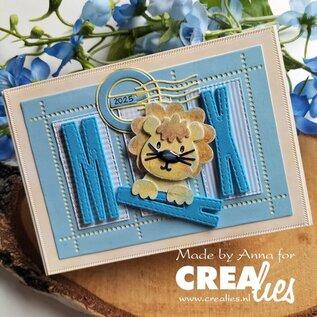 Crealies Stansset Postzegelvel met 3 rechthoeken