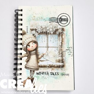 Crealies Stansset Postzegelvel met 4 rechthoeken