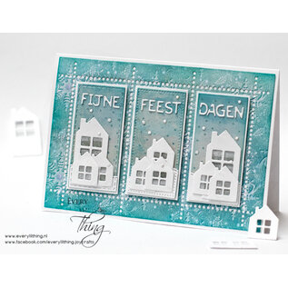 Crealies Stansset met 3 huisjes