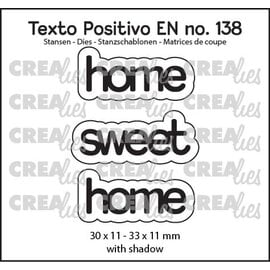 Crealies Tekst stans Home Sweet Home