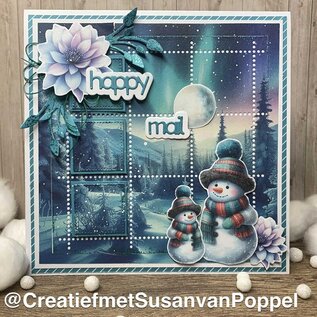 Crealies Tekst stans snail mail / Happy Mail