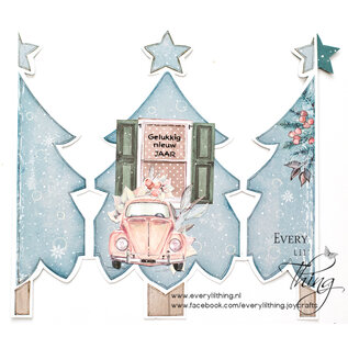 Card Deco Essentials Stencil Gnome for Christmas Tree A4