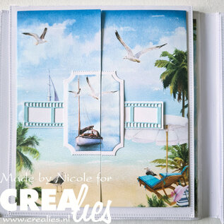 Crealies Stansset Twist & Pop A3 Panelen, Leporello & Miniboekje  tickets horizontaal