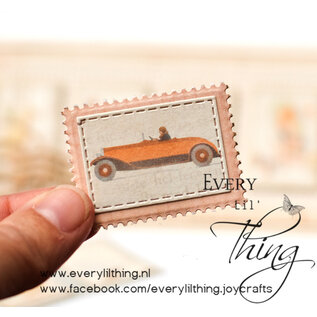 Crealies Stansset Postzegelstrip 5 verticale rechthoeken