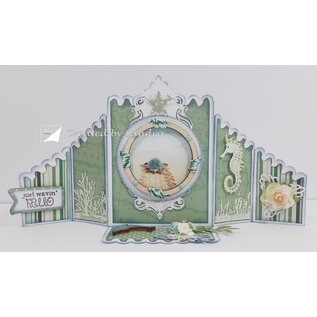 Joy!Crafts Polybesa-stencil - Kaartmodel geschulpt