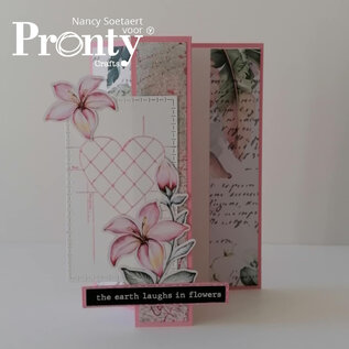 Pronty Rubber stamp Bling heart blueprint