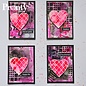 Pronty Rubber stamp Bling heart blueprint