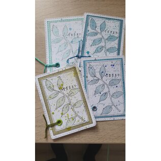 Pronty Rubber stamp Text with leaves