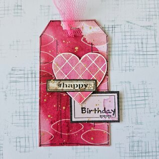 Pronty Rubber stamp Bling heart blueprint