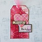 Pronty Rubber stamp Bling heart blueprint