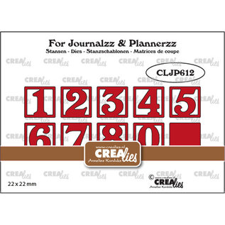 Crealies Stansset cijfers in vierkantjes