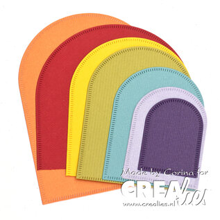 Crealies Crea Nest Lies XXL Bogen met kleine streepjes 176