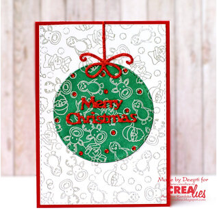 Crealies Crea Nest Lies XXL stans Cirkels met stiksteeklijn 21