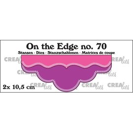 Crealies Stansset 2 randen met kleine streepjes