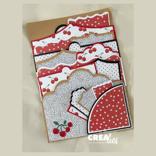 Crealies Stansset 2 randen met kleine streepjes 70