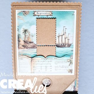 Crealies Stansset 2 randen met kleine streepjes 70