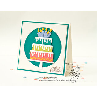 Crealies Stansset Taart 101