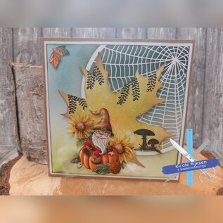 Dutch Doobadoo Mask Art stencil spinnenweb A5