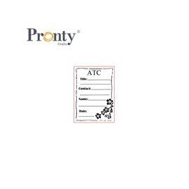 Pronty Rubber stempel ATC Stamp
