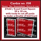 Crealies Stansset Z-Fold / Easel card 10x10 cm