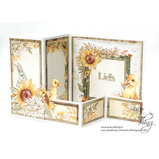 Crealies Stansset Z-Fold / Easel card 10x10 cm