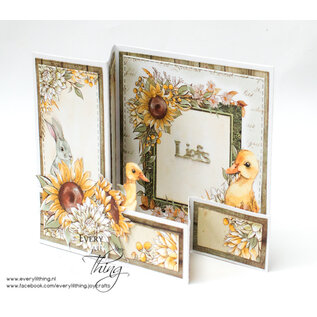 Crealies Stansset Z-Fold / Easel card 10x10 cm