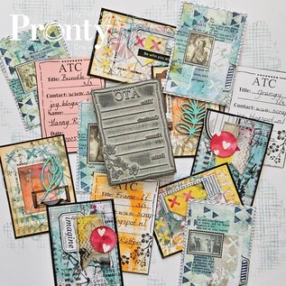 Pronty Rubber stempel ATC Stamp