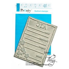 Pronty Rubber stempel ATC Stamp