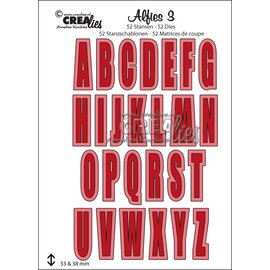 Crealies Stansset Alfabet Hoofdletters met Schaduw
