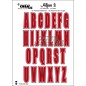 Crealies Stansset Alfabet Hoofdletters met Schaduw n.3