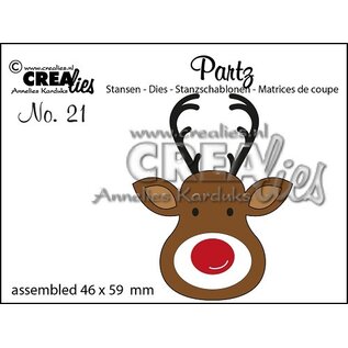 Crealies Stansset Rendier no.21