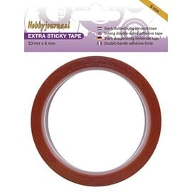 Hobbyjournaal Extra Sticky Tape - 6 mmx10mt