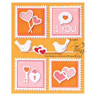 Crealies Stansset Mini Love no. 504