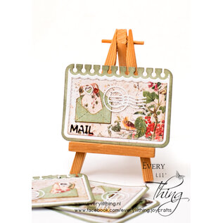 Crealies Stansmal X-tra no. 121 ATC Notebook Verticaal