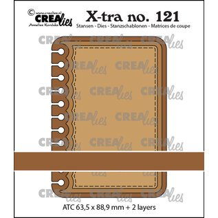 Crealies Stansmal X-tra no. 121 ATC Notebook Verticaal