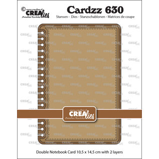 Crealies Stansset Dubbele Kaart Notebook Verticaal no. 630