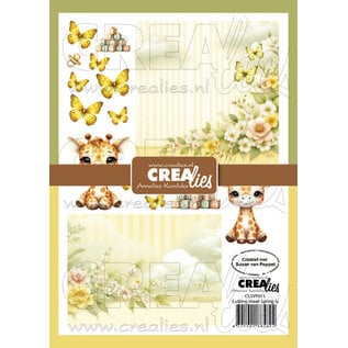 Crealies Knipvellen  Bundel 8 vellen Lente