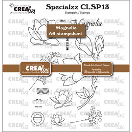 Crealies Rubber stempelvel Magnolia